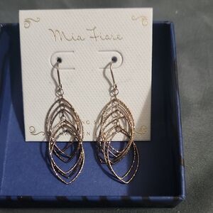 Mia Fiore Sterling Silver Dangle Earrings NWT